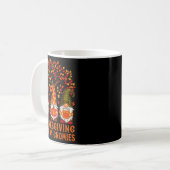 Mug Happy Thanksgiving Cute Gnomes Pumpkin Autumn Leav (Devant gauche)