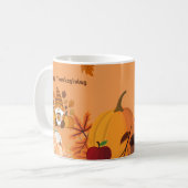 Mug Happy Thanksgiving Gnome Pumpkin Art (Devant gauche)