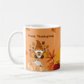 Mug Happy Thanksgiving Gnome Pumpkin Art (Gauche)