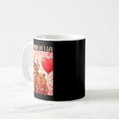 Mug Happy Valentines 2026 Cute Cat Capybara Party Art  (Devant gauche)