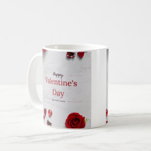 Mug Happy Valentine's Day (Devant gauche)