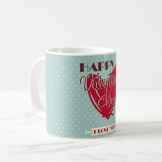 Mug Happy Valentines Day  (Devant gauche)