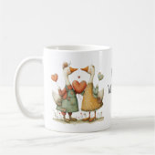 Mug Happy Valentine's Day Charming Geese (Gauche)