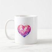 Mug Happy Valentine's Day Coquette Nk Disco Ball Heart (Gauche)