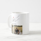 Mug Happy Valentines Day Custom Photo Collage Romantic (Devant gauche)