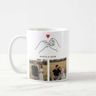 Mug Happy Valentines Day Custom Photo Collage Romantic