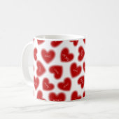 Mug Happy Valentines Day Hugs and Kisses Modern (Devant gauche)