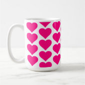 Mug Happy Valentine's Day - pink heart accent (Gauche)