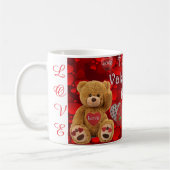 Mug Happy Valentine's Day Teddy Bear Heart Cute (Gauche)