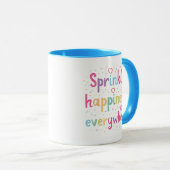 Mug Happy Vibes Sprinkle Happiness Confetti Art (Devant droit)