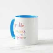 Mug Happy Vibes Sprinkle Happiness Confetti Art (Devant gauche)