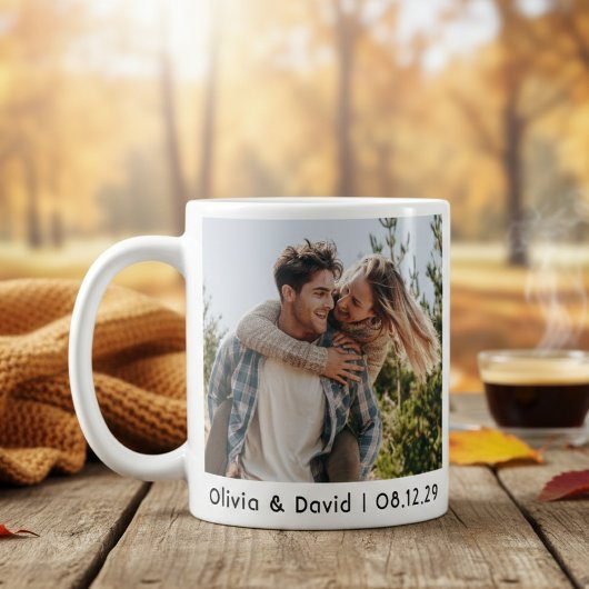 Mug Happy Wedding Couple Photo