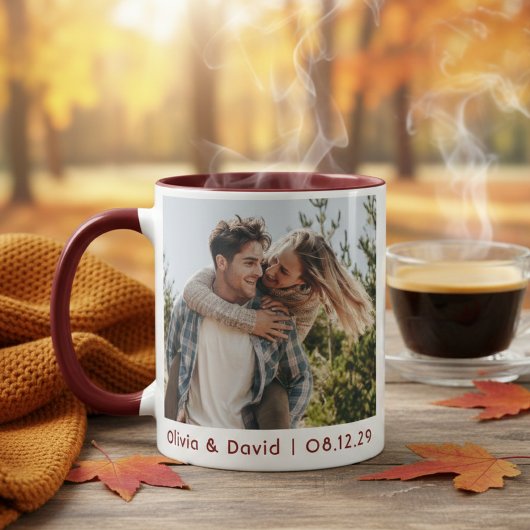 Mug Happy Wedding Couple Photo
