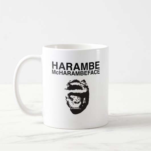 Mug Harambe McHarambeface (Gauche)