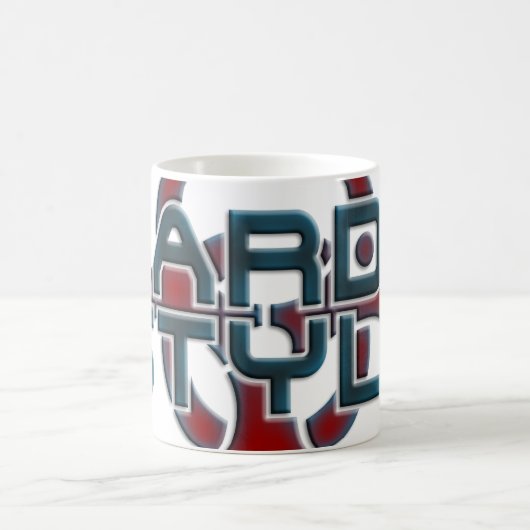 Mug Hard est mon style 3D | transparent de style rigid (Centre)