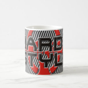 Mug hard Est mon style - rayures   musique hardstyle