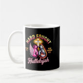 Mug Hard Fought Hallelujah Boxing Gloves Faith  (Gauche)