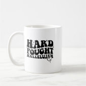 Mug Hard Fought Hallelujah Cross Heart Sparkle Art (Gauche)