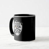 Mug Hard Work Pays Off Shield Worker Design (Devant gauche)