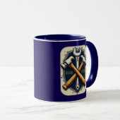 Mug Hard Work Tools Worker Pride Labor Day Design (Devant droit)