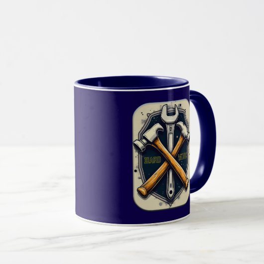 Mug Hard Work Tools Worker Pride Labor Day Design (Devant droit)