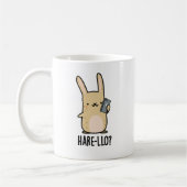Mug Hare-Lo Il Funny Hare Rabbit Pun (Gauche)
