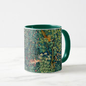 Mug Hares d'ANIMAUX FORESTIERS, Oiseau de faisan, Vert (Devant droit)