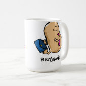 Mug Haricot humain à travailler (Devant droit)