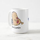 Mug Haricot humain à travailler (Devant gauche)