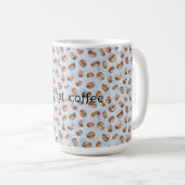 Mug Haricots de café bleus (Devant droit)