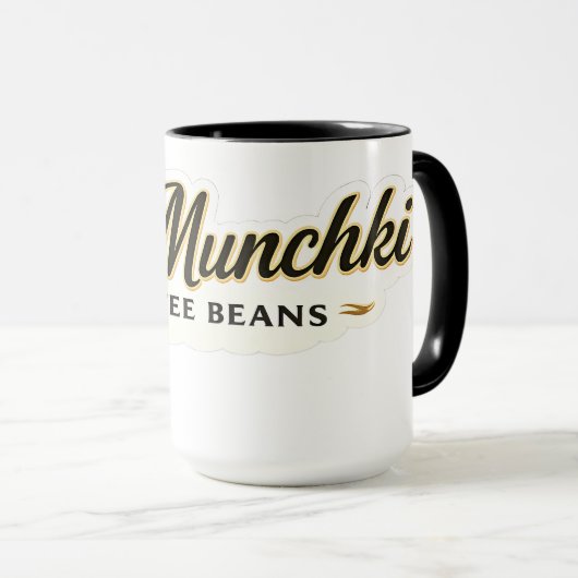 Mug Haricots de café Munchy premium deux (Devant droit)