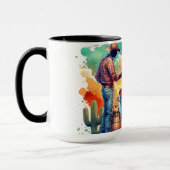 Mug Haricots ou pas de haricots Chili Cuisine Cowboy 1 (Gauche)
