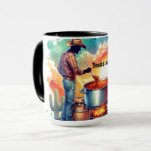Mug Haricots ou pas de haricots Chili Cuisine Cowboy 1 (Devant gauche)