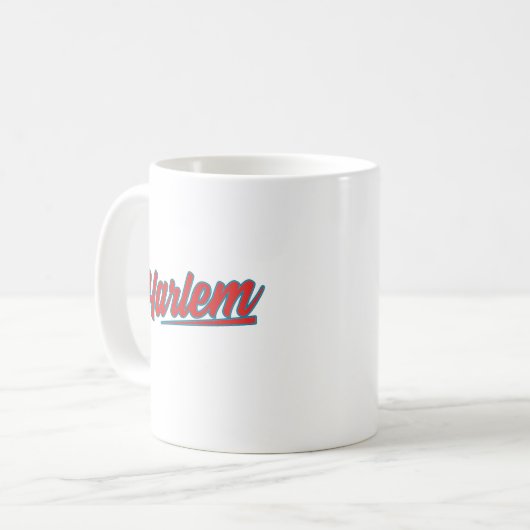 Mug Harlem Red Typographie (Devant gauche)