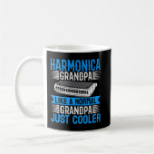 Mug Harmonica Lover Mens Harmonica Grandpa Harmonica P (Gauche)