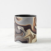 Mug Harmonie Abstraite des fluides dans les tons chaud (Centre)