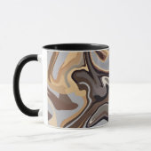 Mug Harmonie Abstraite des fluides dans les tons chaud (Gauche)