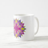 Mug Harmonie colorée Mandala Energy Wheel Flower (Devant droit)