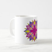 Mug Harmonie colorée Mandala Energy Wheel Flower (Devant gauche)
