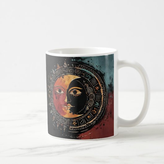 Mug Harmonie cosmique Soleil et Lune (Droite)