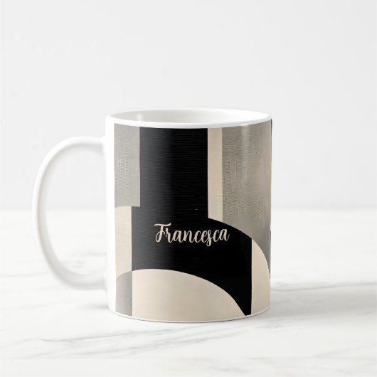 Mug Harmonie dans les tons : Composition Abstraite de (Gauche)