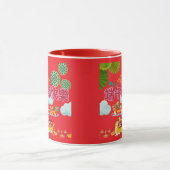 Mug Harmonie de bateau dragon rouge vif (Centre)