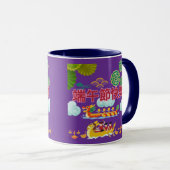 Mug Harmonie de bateau dragon royal pourpre (Devant droit)