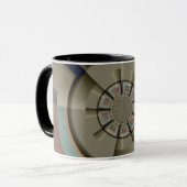 Mug Harmonie de couleurs abstraites modernes Art graph (Devant gauche)