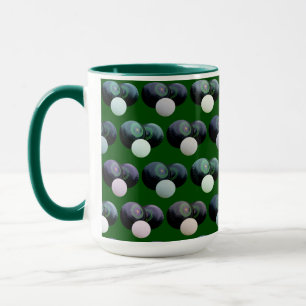 Mug Harmonie de roulage : Bol de pelouse vert avec Jac