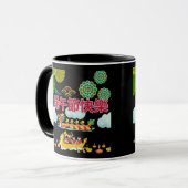 Mug Harmonie du bateau dragon noir  (Devant gauche)