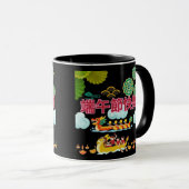 Mug Harmonie du bateau dragon noir  (Devant droit)