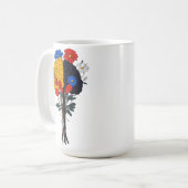 Mug Harmonie du cerveau et des fleurs (Devant gauche)