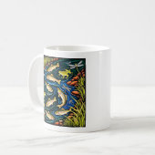 Mug Harmonie du flux de truites - Poisson d'art popula (Devant gauche)