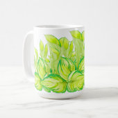 Mug 'Harmonie en vert' sur une musique classique (Devant gauche)